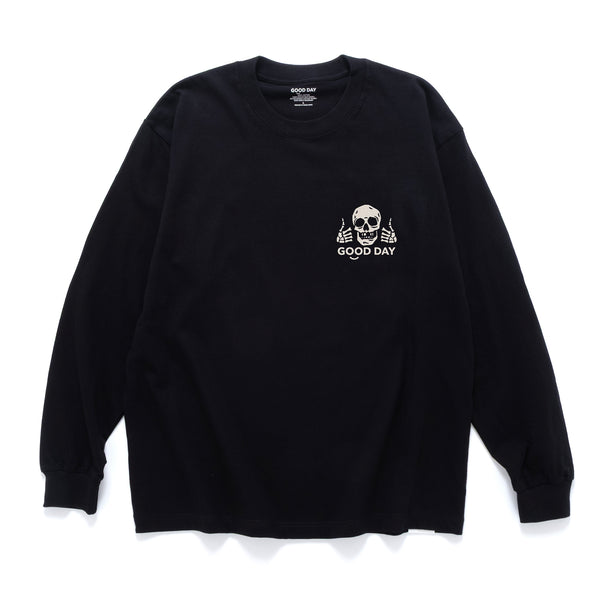 (ZT1790) Gold Teeth Embroidery Graphic Long Sleeve Tee