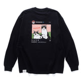 (ZT1787) Good Job Cat IG Graphic Long Sleeve Tee