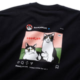 (ZT1787) Good Job Cat IG Graphic Long Sleeve Tee