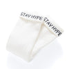 (SK078) Stay Hype Message Rolled Socks