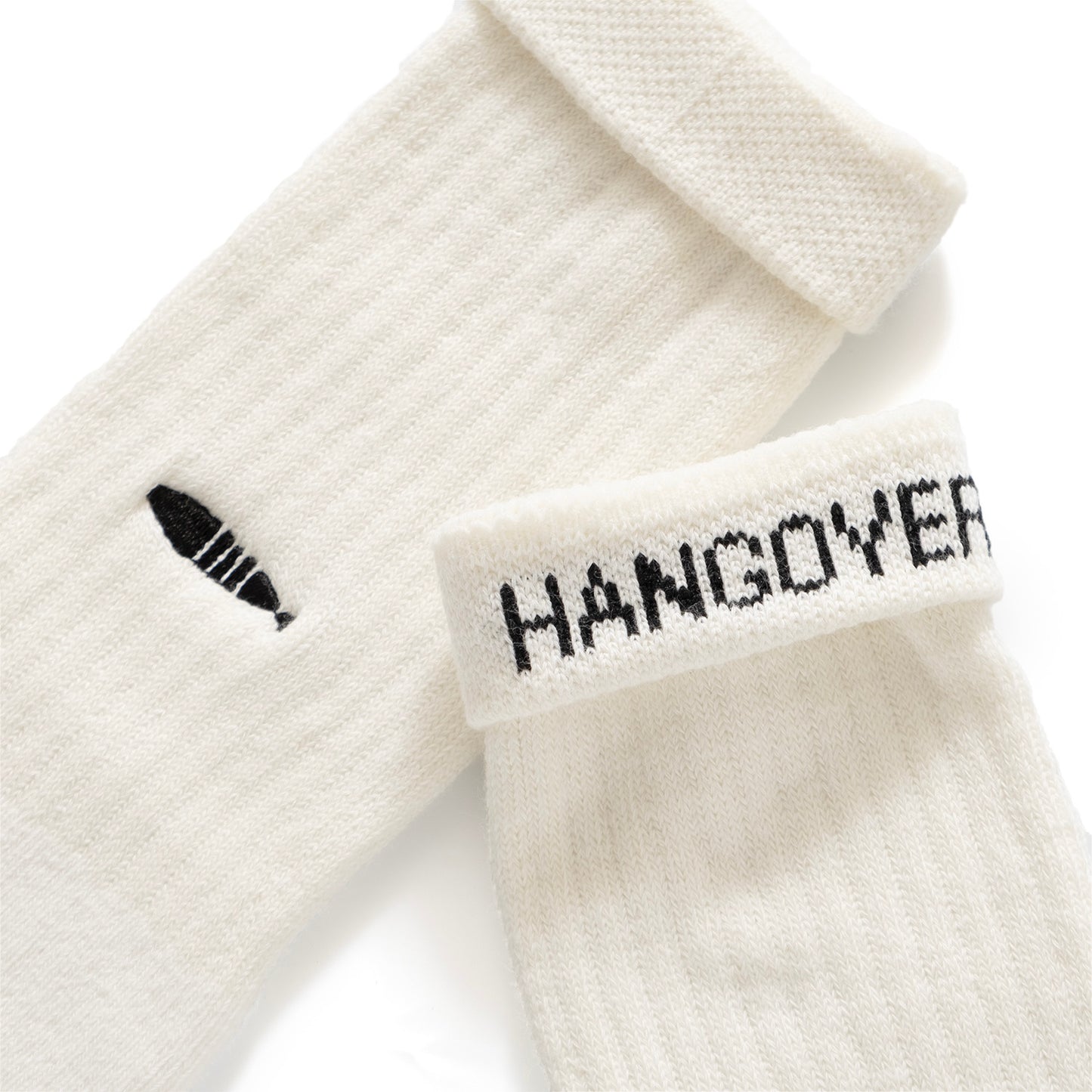 (SK079) Hangover 字句捲邊襪