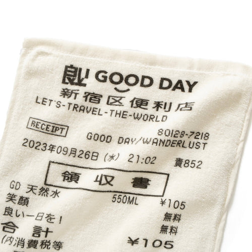 (ZA489) Japan Receipt Graphic Towel
