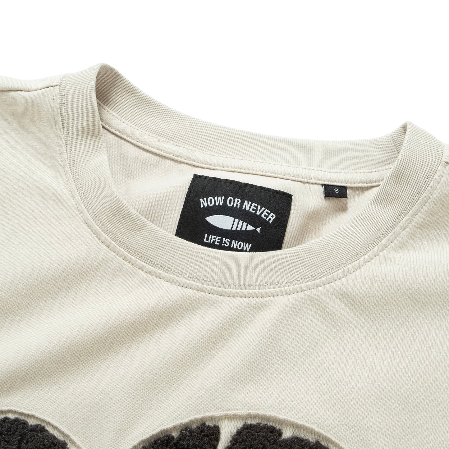 (TP1729) Heart Patch Cropped Tee