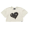 (TP1729) Heart Patch Cropped Tee