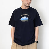 (ZT1271) The Explorer Embroidery Graphic Tee