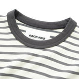(TP1720) Stripe Pocket Long Sleeve Tee