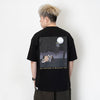(ZT1273) Owl Graphic Pocket Tee