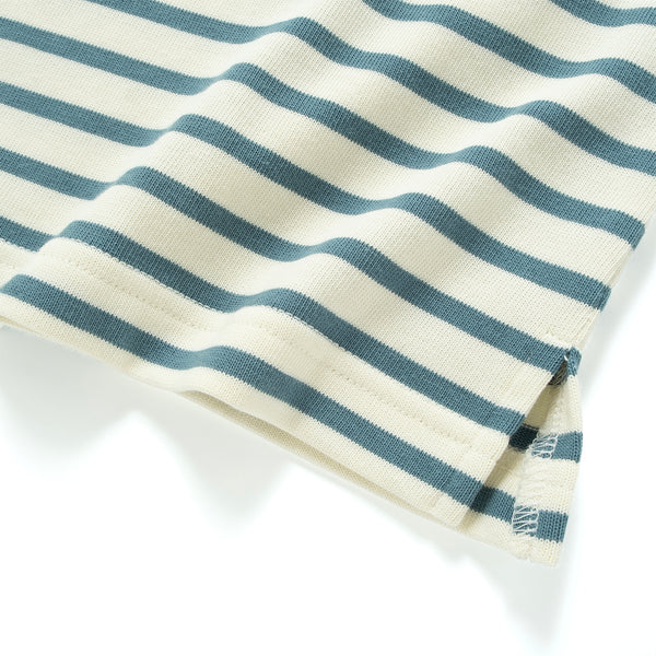 (TP1720) Stripe Pocket Long Sleeve Tee