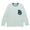 (TP1720) Stripe Pocket Long Sleeve Tee