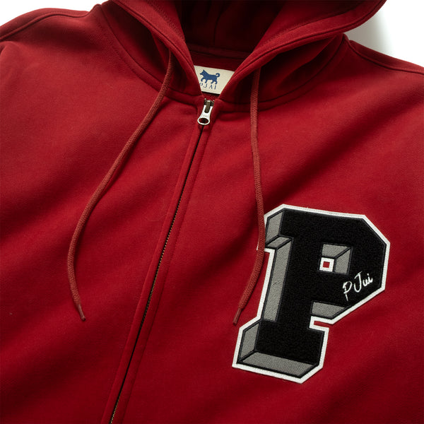 (JK429) College Hooded Zip Up