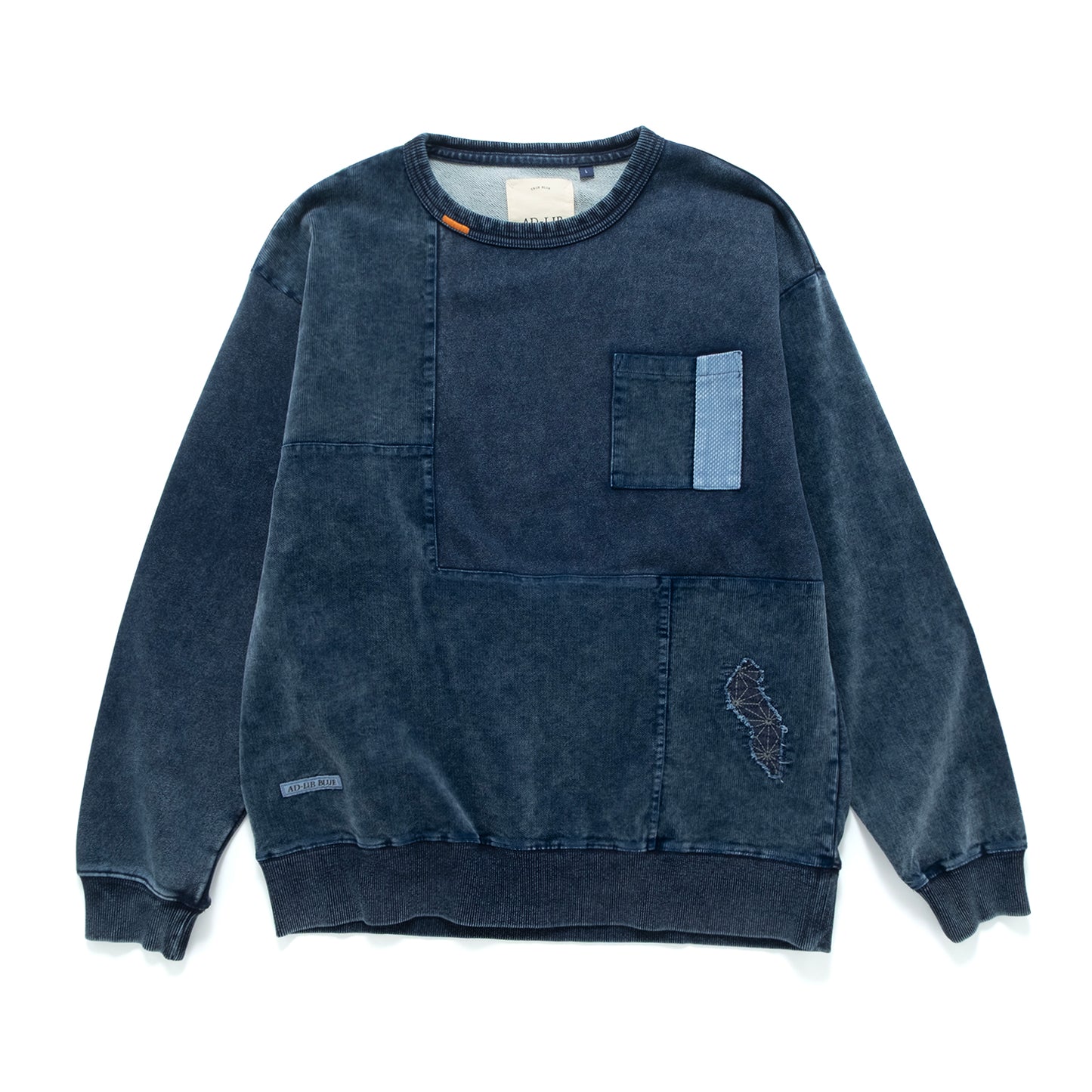 (SW518) Indigo Boro Sweater