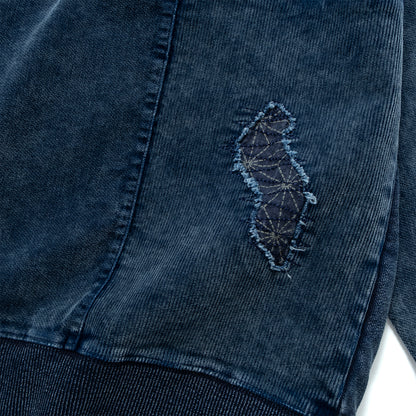 (SW518) Indigo Boro Sweater