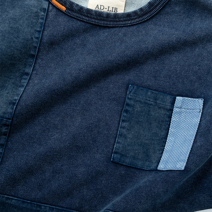 (SW518) Indigo Boro Sweater