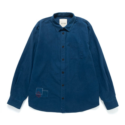 (ST481) Indigo Tie Shirt