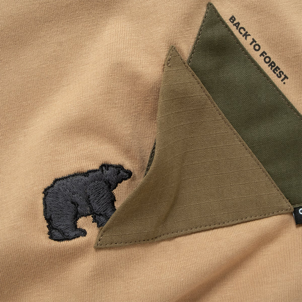 (ZT1804) Bear Back to Forest Embroidery Long Sleeve Tee