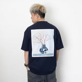 (ZT1279) Sakura Patchwork Graphic Tee