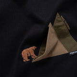 (ZT1804) Bear Back to Forest Embroidery Long Sleeve Tee