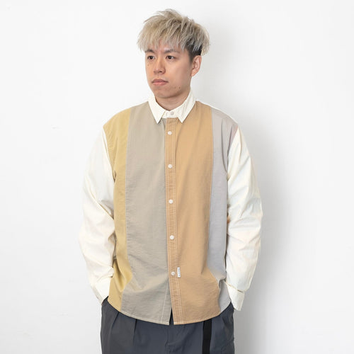 (ST322) Patchwork Shirt