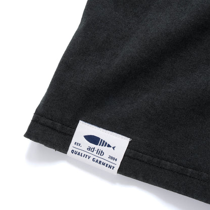 (EX647) Message Washed Long Sleeve Tee