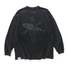 (EX648) Graphic Washed Long Sleeve Tee
