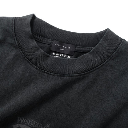 (EX648) Graphic Washed Long Sleeve Tee