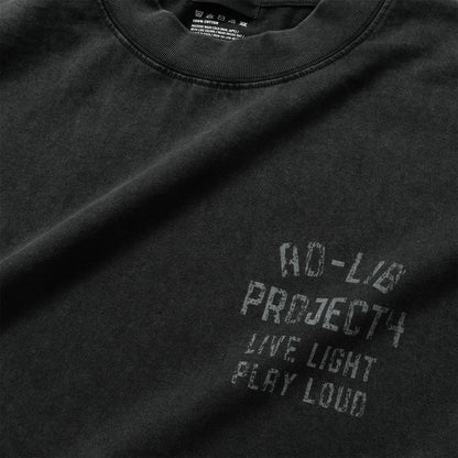 (EX647) Message Washed Long Sleeve Tee