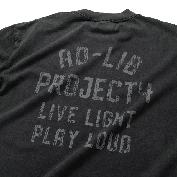 (EX647) Message Washed Long Sleeve Tee