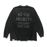 (EX647) Message Washed Long Sleeve Tee