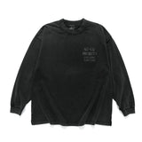 (EX647) Message Washed Long Sleeve Tee