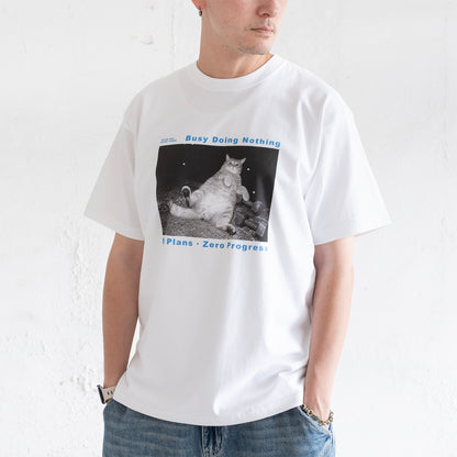 (ZT1977) Zero Progress Cat Photoprint Tee