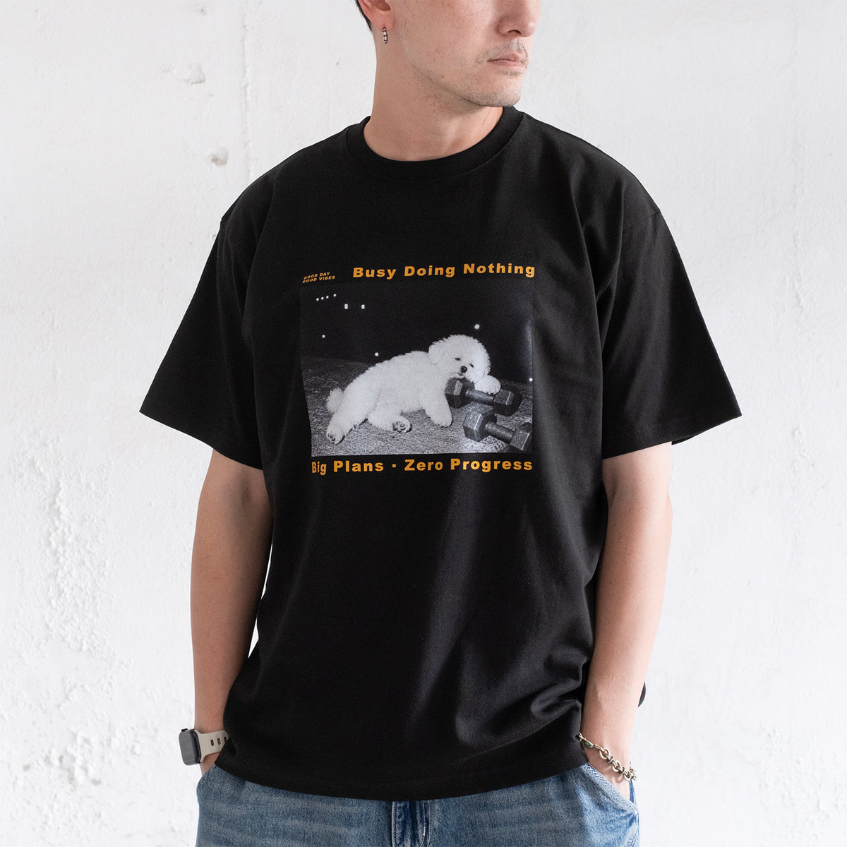 (ZT1978) Zero Progress Dog Photoprint Tee