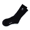 (EX662) Blue Hat Cat Embroidery Socks