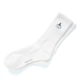 (EX662) Blue Hat Cat Embroidery Socks