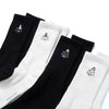 (EX662) Blue Hat Cat Embroidery Socks