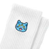 (ZA110) Catarot: The Blue Devil 繡花短襪