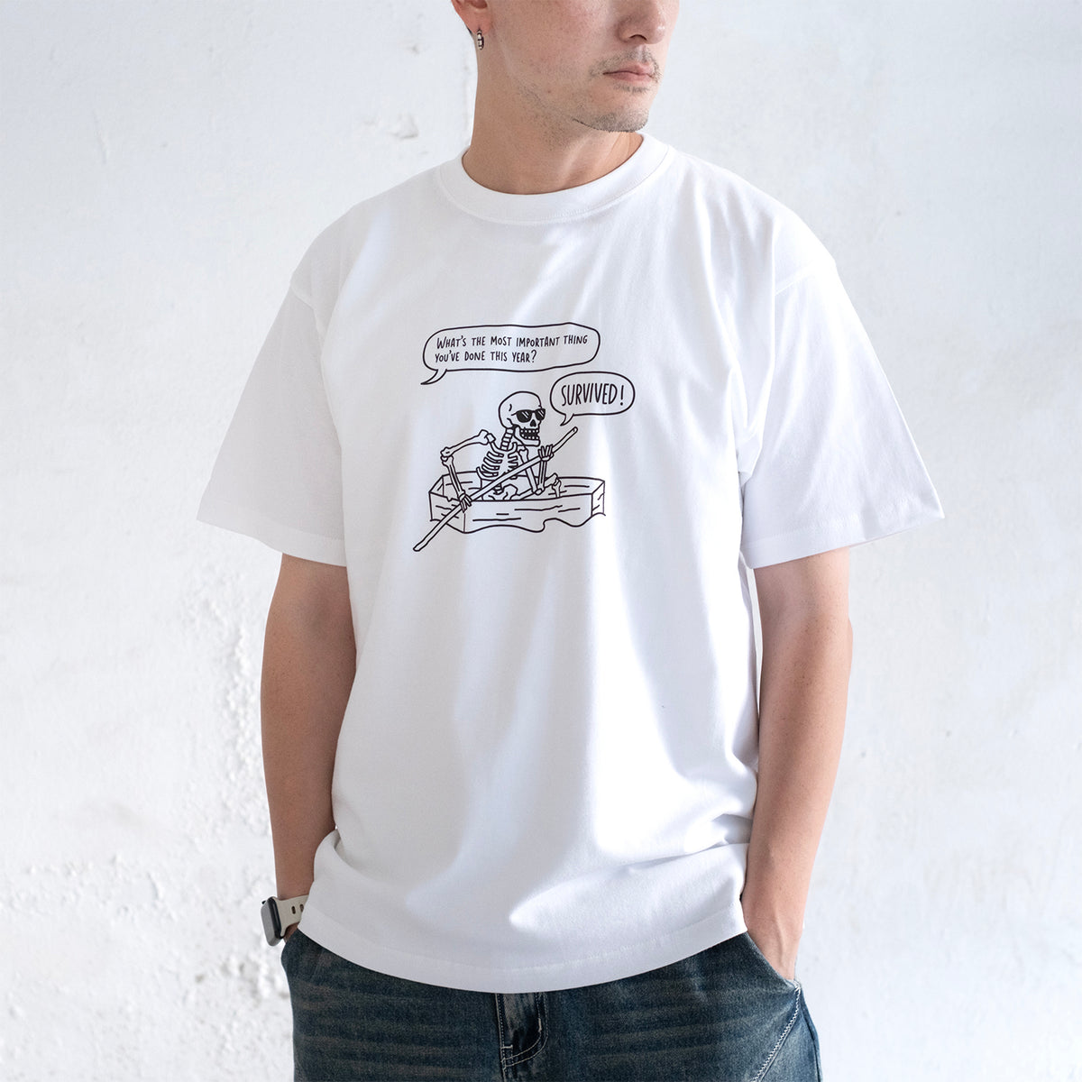 (ZT1980) Survived Graphic Tee