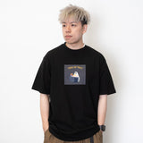 (ZT1281) Halloween Graphic Patchwork Tee