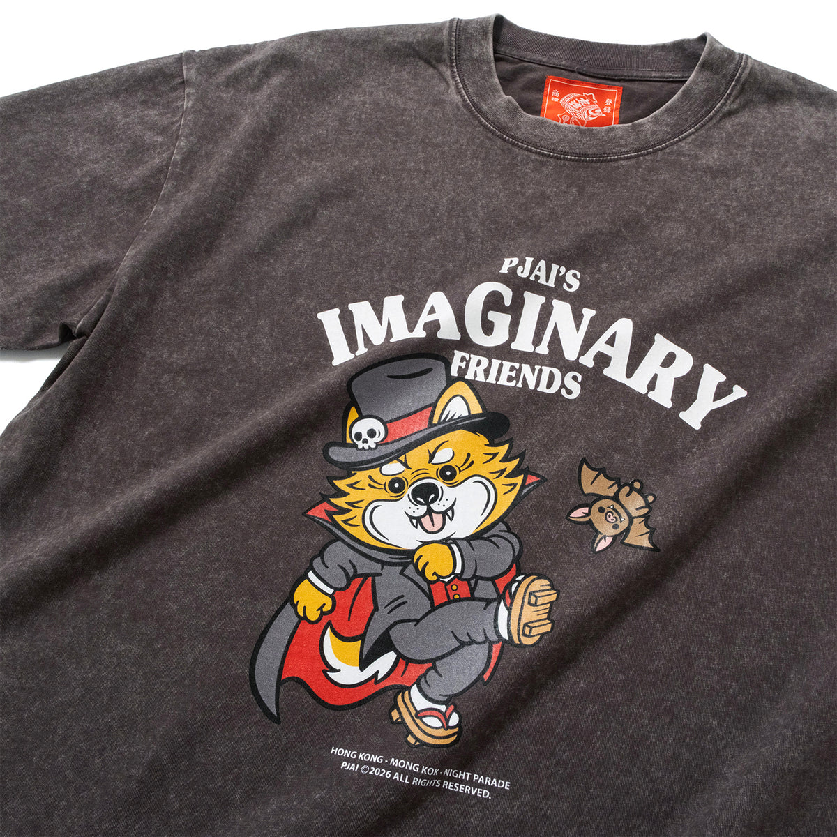 (EX740) Vampire PJai Graphic Washed Tee