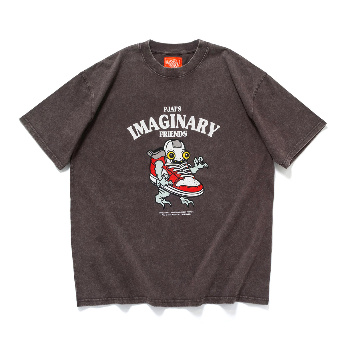 (EX739) Sneaker Graphic Washed Tee