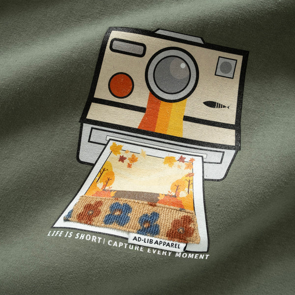 (ZT1278) Instant Camera Graphic Tee