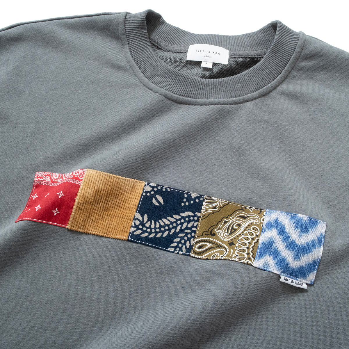 (YW595) Patchwork Sweatshirt