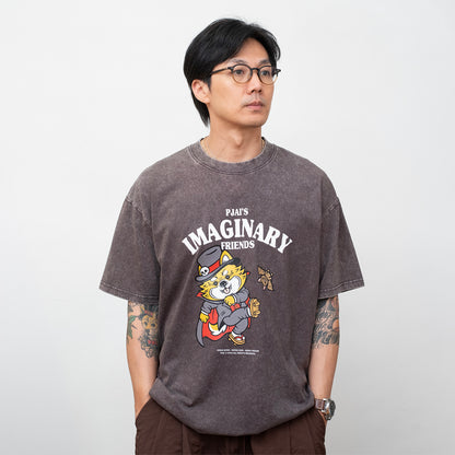 (EX740) Vampire PJai Graphic Washed Tee
