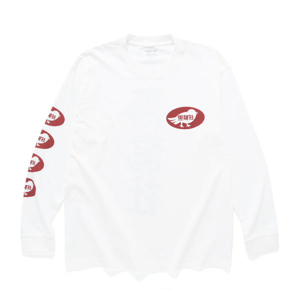 (EX669) KURORYO Red Graphic Long Sleeve Tee