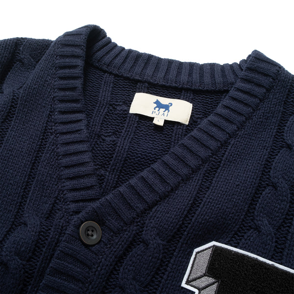 (CD110) 學院風針織冷外套