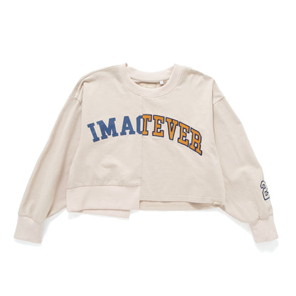 (SW522) Cropped Patchwork Sweater