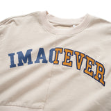 (SW522) 女裝短版拼接衛衣