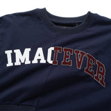 (SW522) 女裝短版拼接衛衣