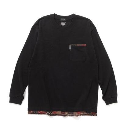 (ZT1982) Pattern Layer Long Sleeve Tee