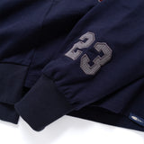 (SW522) 女裝短版拼接衛衣