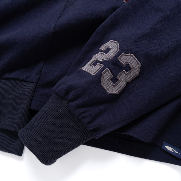 (SW522) 女裝短版拼接衛衣